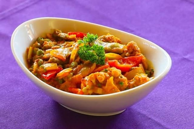 Paneer Vegetable Krahi.