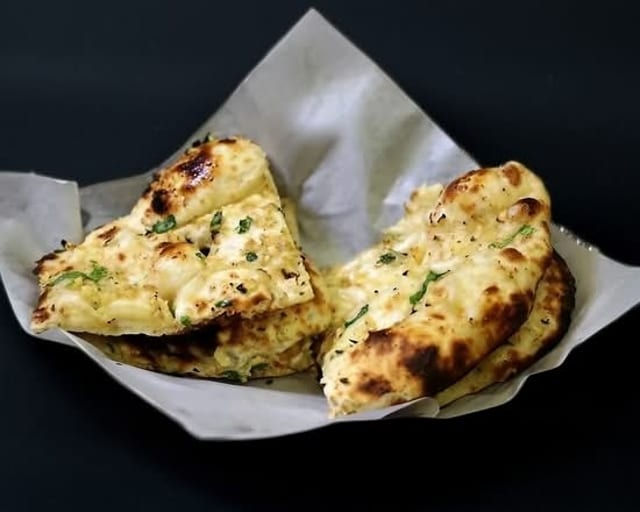 Cheese-Garlic Naan.